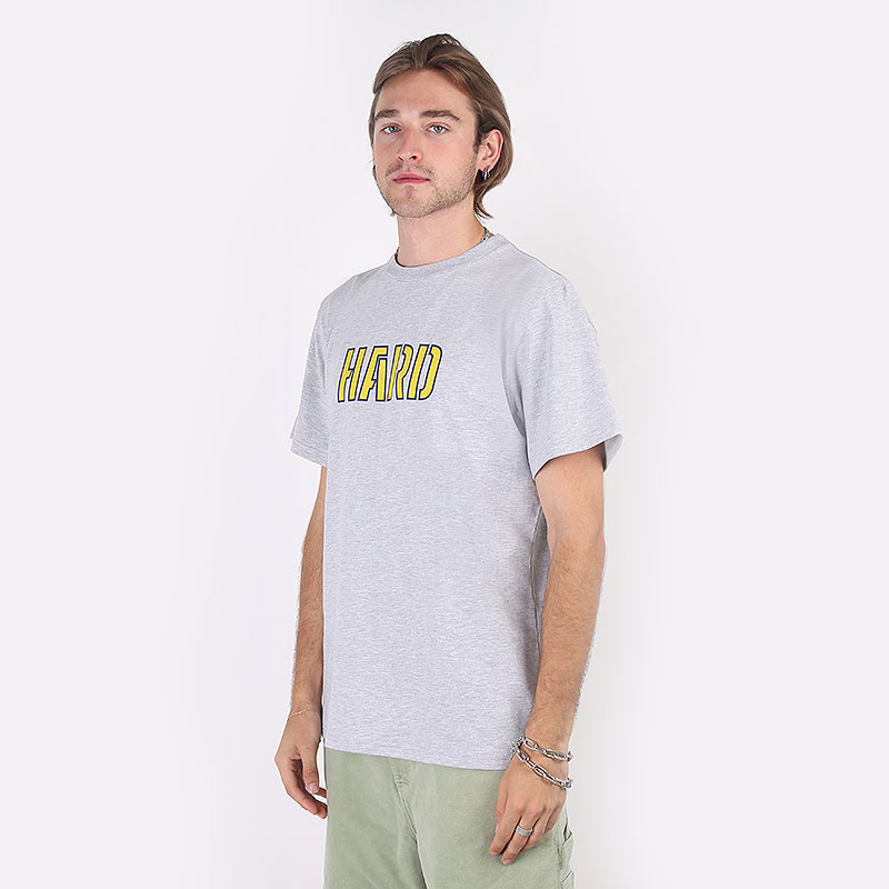 Мужская футболка Hard Tee (Hard-tee-grey/yellow)  - цена, описание, фото 3